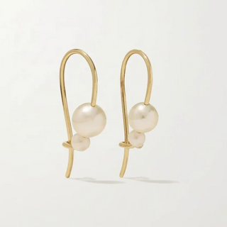 ダブルパールピアス【A140】