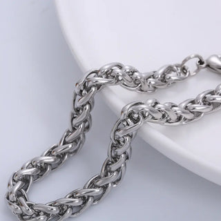 【IA3664】ファッションチャンキーヒップホップジュエリー PVDメッキ ステンレススチール メンズチェーンブレスレット