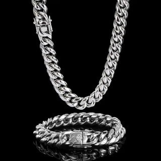 【IA3034】10mm ステンレススチールキューバンリンクブレスレット 男女兼用 ゴールドメッキ ヒップホップ キューバンチェーンブレスレット パーティーギフト用