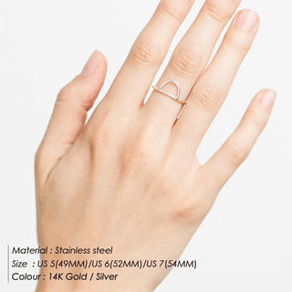 【IA1285】316L ステンレススチール ファッション プレーン 女性用リング ジュエリー 女の子用