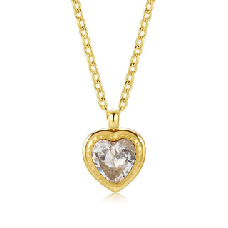 【IA1881】VSB1792 新ラブホワイトシェルペンダントネックレス 18K ゴールドメッキ ステンレススチール 錆びないネックレス