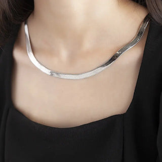 【IA3605】ファッション ステンレススチールネックレス ゴールドメッキ スネークチェーンネックレス メンズ＆レディース用