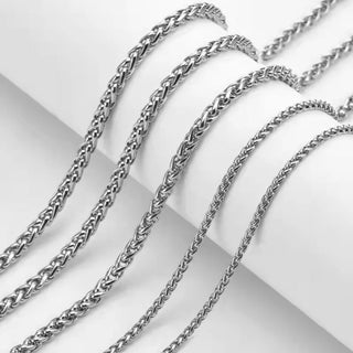 【IA3669】ヒップホップ チェーン メンズジュエリー PVDメッキ ステンレススチール ファッションキールチェーンネックレス