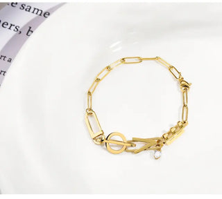 【IA1851】VSD586 ファッションジュエリー ペンダントブレスレット 18K ゴールドメッキ ステンレススチール 色褪せなしブレスレット