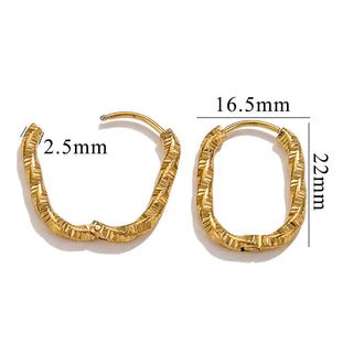 【IA2004】ステンレススチール DIY ピアスジュエリーメイキングアクセサリー 18K ゴールドフープクラスプアクセサリー 女性用