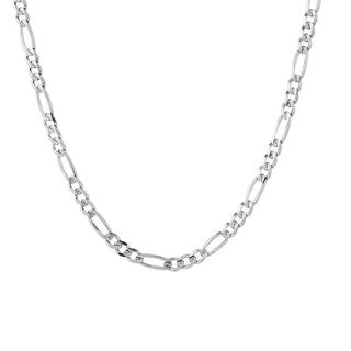 【IA1722】925 スターリングシルバー 18K ゴールドメッキ ラージゴールド フィガロチェーンネックレス レディース用