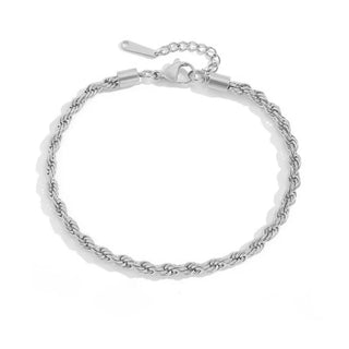 【IA1040】ジュエリー クラシック 女性用 ステンレススチール 14K ゴールドメッキ ボホビーチロープ アンクレットブレスレット 女性用