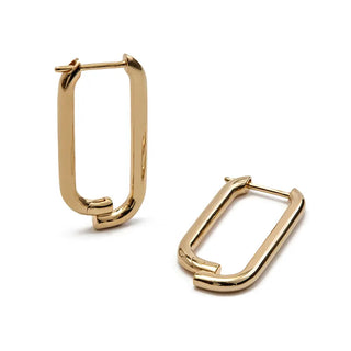 【IA1628】高品質 ジュエリー ハイポアレルジェニック ピアス 925 シルバー 18K 本物ゴールド フープピアス