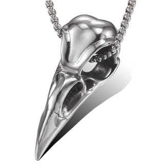 【IA2851】ステンレススチール メンズレイヴンクロウペンダント パーソナライズドバードペンダント ノースバイキングスカルネックレス