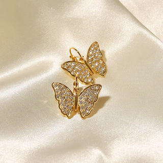 【IA1823】VSA1354 INS ヴィンテージ ホワイト ボウピアス 18K ゴールドメッキ ステンレススチール 防水ピアス
