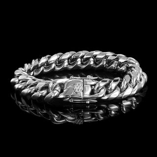 【IA3034】10mm ステンレススチールキューバンリンクブレスレット 男女兼用 ゴールドメッキ ヒップホップ キューバンチェーンブレスレット パーティーギフト用