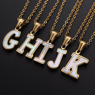 【IA4417】3Dバブルレターネックレスステンレススチール18Kゴールドプレートギフトジュエリー
