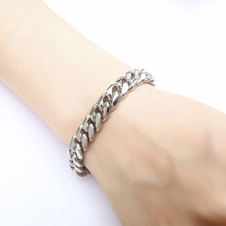 【IA3527】ヒップホップキューバンリンクゴールドチェーンジュエリー ゴールドチェーン 男性用 ステンレススチールブレスレットチェーン