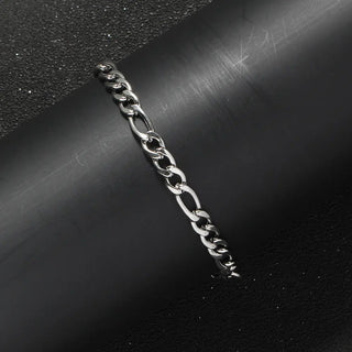 【IA3362】5mm 7インチ 8インチ ステンレススチール チェーン ヒップホップ チェーン ブレスレット