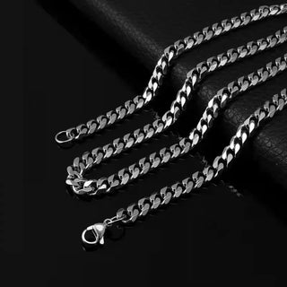 【IA3675】ヒップホップ パンクファッション ノンターンニッシュ 防水 ステンレススチール ゴールドメッキ メンズジュエリー レディース用 キューバンリンクチェーンネックレス