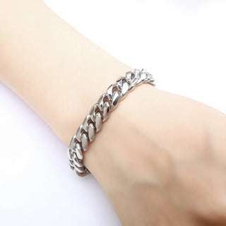 【IA3527】ヒップホップキューバンリンクゴールドチェーンジュエリー ゴールドチェーン 男性用 ステンレススチールブレスレットチェーン