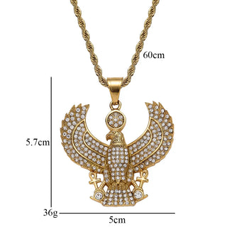 【IA3472】ヒップホップ ロープチェーン ステンレススチール ペンダント ネックレス ジュエリー 男性用 ブリングブリング