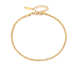 【IA1044】ドロップシッピング 14K ゴールドメッキ ステンレススチール チェーンアンクレットチェーン 足元用 ファインジュエリー アンクレット 女の子用