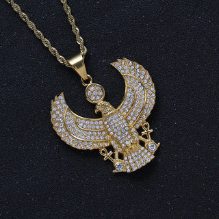 【IA3472】ヒップホップ ロープチェーン ステンレススチール ペンダント ネックレス ジュエリー 男性用 ブリングブリング
