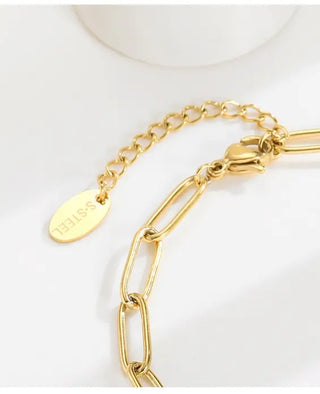 【IA1852】VSD562 新登場ジルコンハートペンダントブレスレット 18K ゴールドメッキ ステンレススチール 色褪せなしブレスレット
