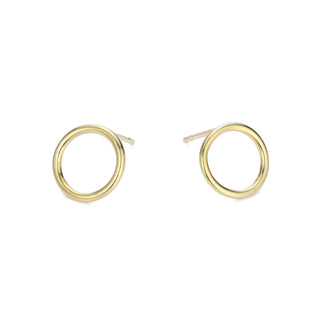 【IA1269】女性用 シンプルファッション ラウンドピアス ステンレススチール 14kゴールドメッキ ピアス