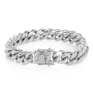 【IA3034】10mm ステンレススチールキューバンリンクブレスレット 男女兼用 ゴールドメッキ ヒップホップ キューバンチェーンブレスレット パーティーギフト用