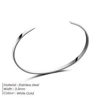 【IA1242】パーソナライズド ファッション メンズジュエリーギフト 18Kゴールド ステンレススチール カフブレスレット 男性用
