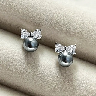 【IA2038】ナチュラルジェムストーン ブラックアゲートピアス 925 スターリングシルバー 淡水パールピアス 女性用