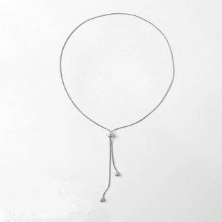 【IA1166】女性用 ミニマリスト ステンレススチール 調節可能ネックレス ラウンドスネークチェーン ファインネックレス ジュエリー ゴールド