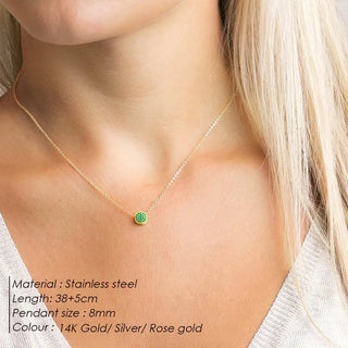 【IA1163B】高品質ミニマリスト 316ステンレススチールネックレス 華奢なチェーンコイン ゴールドネックレス 女性用