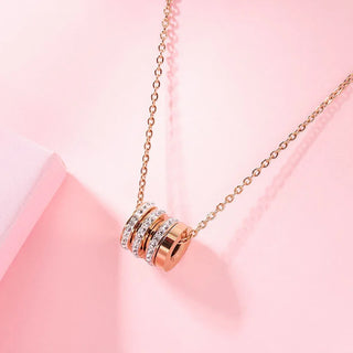 【IA1292】新INS ステンレススチール ネックレス 18Kメッキ ジュエリー ラウンドネックレス
