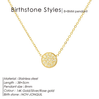【IA1163B】高品質ミニマリスト 316ステンレススチールネックレス 華奢なチェーンコイン ゴールドネックレス 女性用