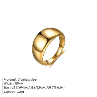 【IA1062】OEM ミニマリストジュエリー ヴィンテージエンゲージメント 18K ゴールドメッキ ファインジュエリー ステンレススチール ラグジュアリーリング 女性用