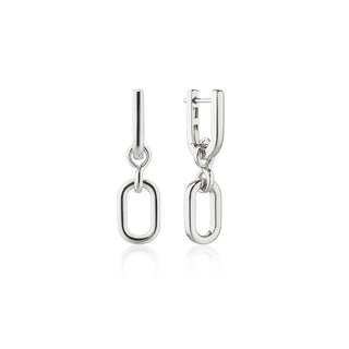 【IA1649】925 スターリングシルバー インフィニティ 18K ゴールド ドロップフープピアス