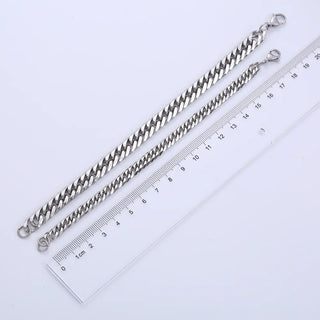 【IA3676】ヒップホップファッション防水チャンクージュエリー PVDメッキステンレススチールキューバンチェーンブレスレット 男性用