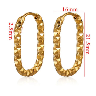 【IA2004】ステンレススチール DIY ピアスジュエリーメイキングアクセサリー 18K ゴールドフープクラスプアクセサリー 女性用