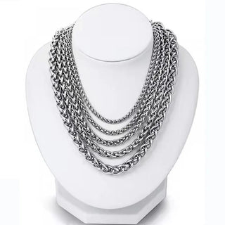【IA3669】ヒップホップ チェーン メンズジュエリー PVDメッキ ステンレススチール ファッションキールチェーンネックレス