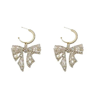 【IA2959】ファッションジュエリー フル バタフライピアス ブリングブリング フェアリーバタフライフープピアス 女の子用女性用