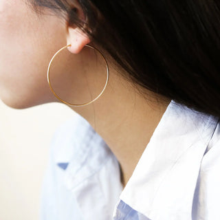 【IA1303】ジュエリー サークル ハイパーボールフープピアス 女性用 ラージステンレススチール レディースアクセサリーピアス