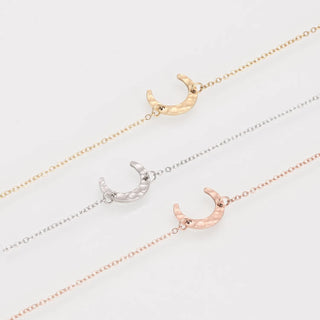 【IA1154】小さな女性用ステンレススチールゴールドムーンブレスレット ジュエリー シルバーの細いチェーンブレスレット メーカー