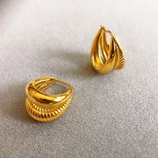 【IA2227】デリケートジュエリー ゴールドメッキフープピアス ウィメンズボディジュエリー 925スターリングシルバー ジュエリー